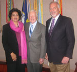 President Carter, Dr. Rich Demillo and Dr. Sue Sehgal